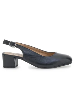 Decolleté Slingback Nere Con Tacco Basso 21684LIDY-PRIMA RIGA Best