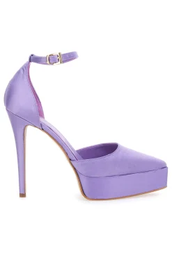 Dekolleté-Plateau 611 Lila Satin-PITTARELLO ELITE Hot