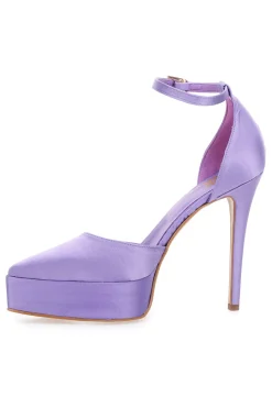 Dekolleté-Plateau 611 Lila Satin-PITTARELLO ELITE Hot