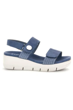 blaue Sandalen mit Keil 4-FIRST ACTIVE Outlet