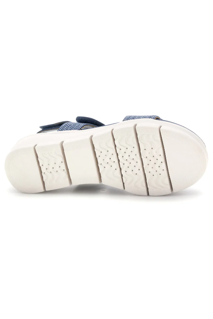 blaue Sandalen mit Keil 4-FIRST ACTIVE Outlet