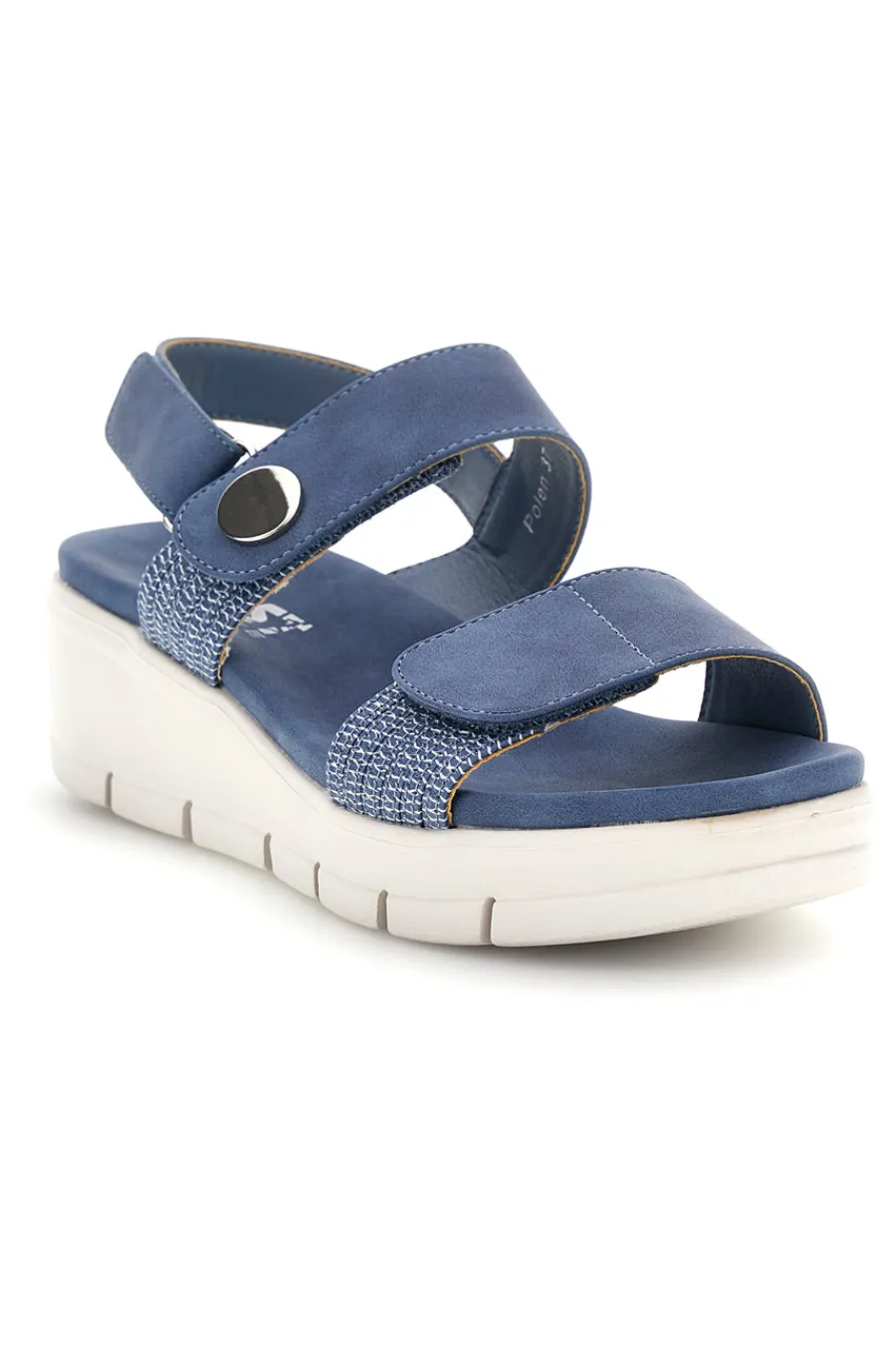 blaue Sandalen mit Keil 4-FIRST ACTIVE Outlet