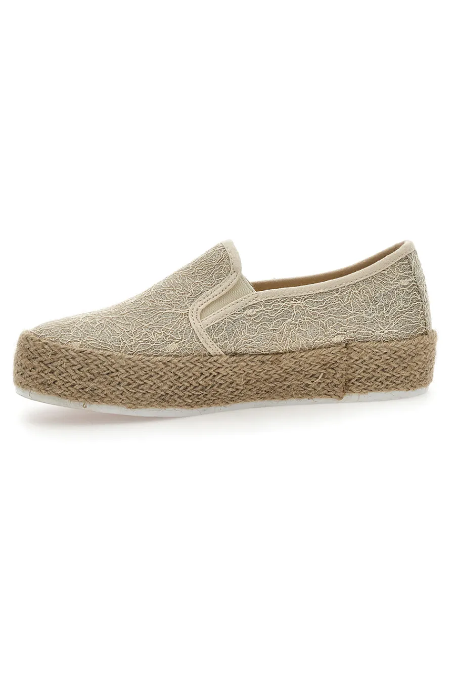 Espadrillas Beige con Pizzo 132-ENERGY Best
