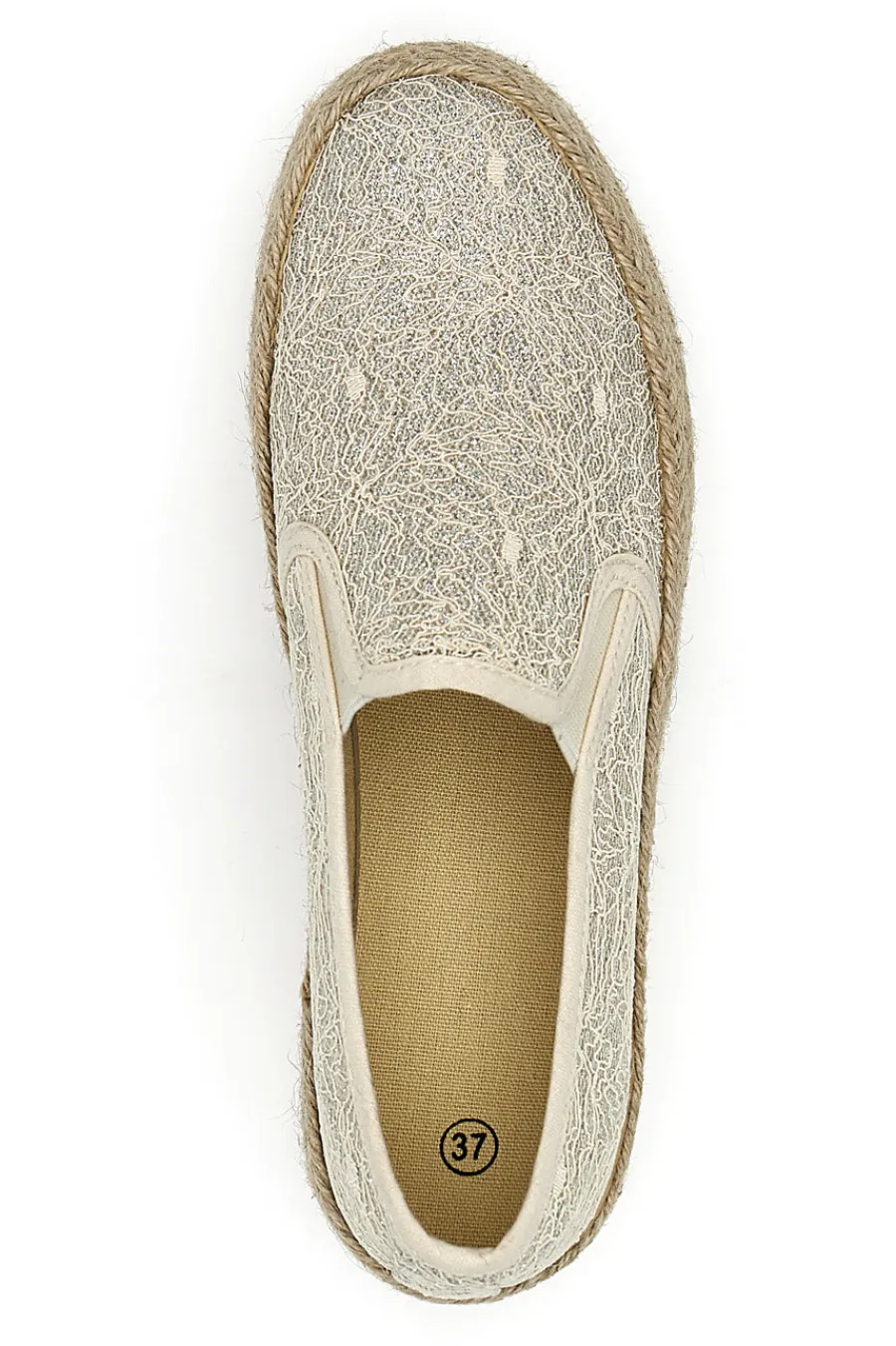 Espadrillas Beige con Pizzo 132-ENERGY Best