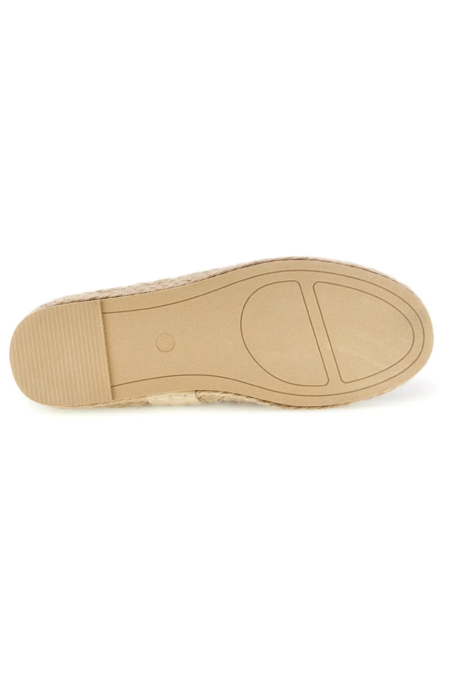 Espadrillas beige e bianche a righe in tessuto p687-PRIMA RIGA Clearance