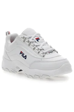 STRADA Teens Chunky Sole White Sneakers-FILA New