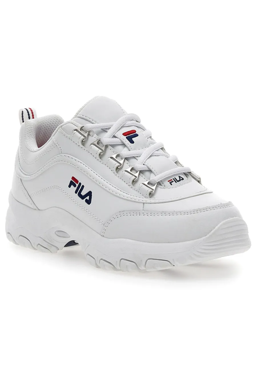 STRADA Teens Chunky Sole White Sneakers-FILA New