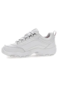 STRADA Teens Chunky Sole White Sneakers-FILA New