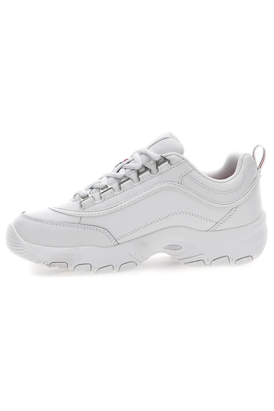 STRADA Teens Chunky Sole White Sneakers-FILA New