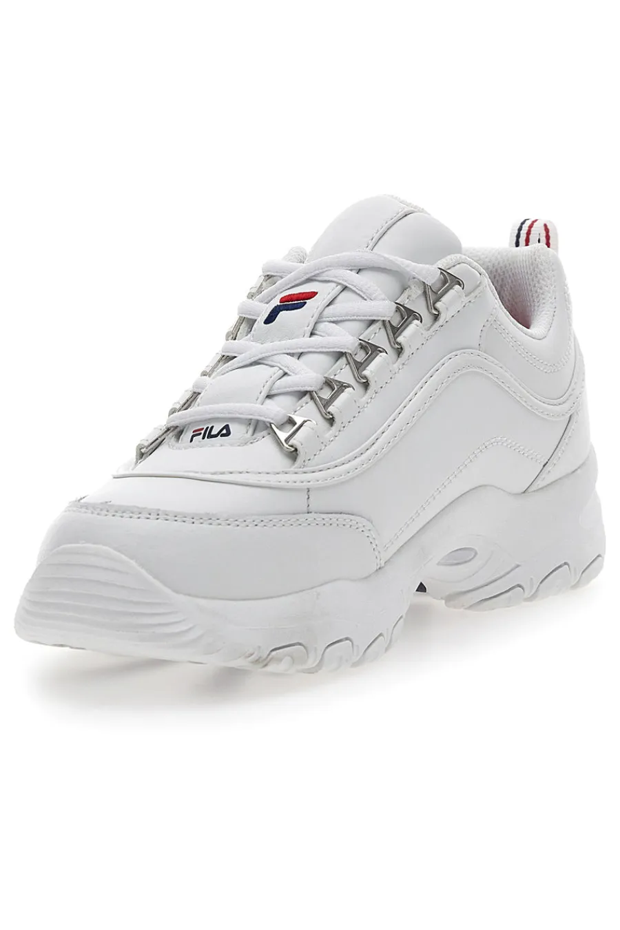 STRADA Teens Chunky Sole White Sneakers-FILA New