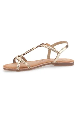 Flache Sandalen aus enem Cafè-Leder kosten 95106-CAFÈ COST