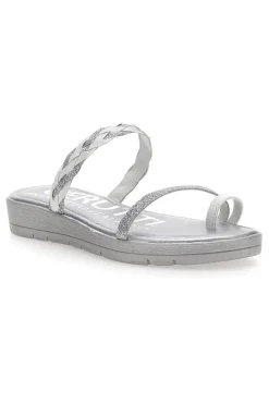 Flip-Flops 21581 Weiß und Silber-CERUTTI New