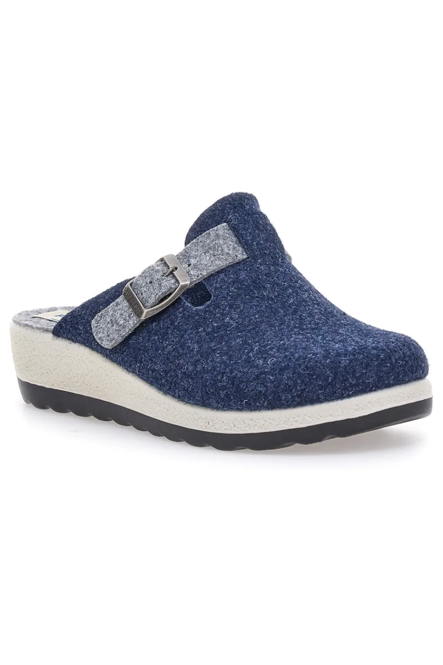 90440W68FR Blaue Hausschuhe mit verstellbarer Schnalle und zweifarbiger Sohle-FLY FLOT Discount