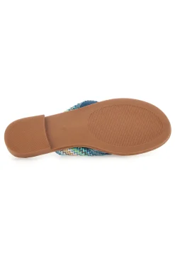 469 Blaue Flip-Flop-Hausschuhe-FUN BEACH Clearance