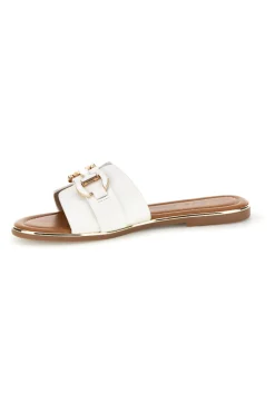 Fun Strand weiße Hausschuhe mit Klammer 15601-FUN BEACH Sale
