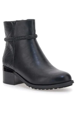 Gianmarco Venturi TR0305 e Stiefeletten mit mittlerem Absatz und Steppdetail-GMV Clearance