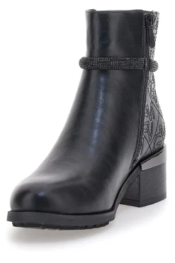 Gianmarco Venturi TR0305 e Stiefeletten mit mittlerem Absatz und Steppdetail-GMV Clearance