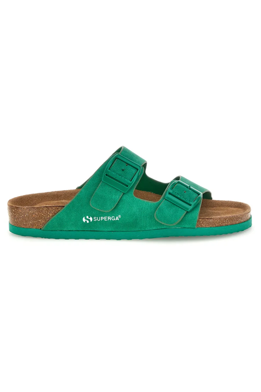 Grüne Hausschuhe mit doppelter Schnalle S11U109-SUPERGA