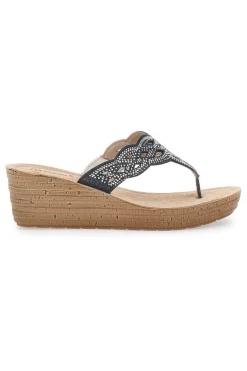 45 GM Wedge Flip-Flops-INBLU Outlet