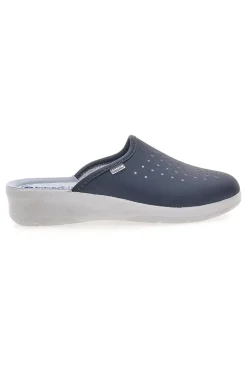 5033 perforierte blaue Berufspantoffeln mit anatomischem Fußbett-INBLU Clearance