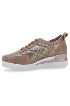 farbene Sneakers mit Schnürsenkeln und Plateausohle 12412-MIO TEMPO