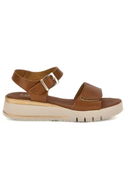 Ledersandalen mit Keil und Klettverschlussriemen 5493097-PITTARELLO FOCUS Clearance