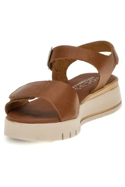 Ledersandalen mit Keil und Klettverschlussriemen 5493097-PITTARELLO FOCUS Clearance