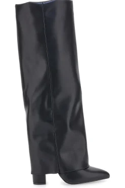 C217252 e Stiefel mit spitzem Blockabsatz-LE HAVRE PARIS