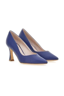 Marineblaue, spitze Pumps mit hohem Absatz 3363-PITTARELLO GLAM