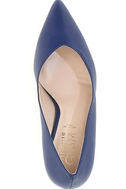Marineblaue, spitze Pumps mit hohem Absatz 3363-PITTARELLO GLAM