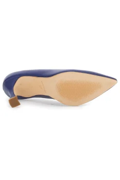 Marineblaue, spitze Pumps mit hohem Absatz 3363-PITTARELLO GLAM