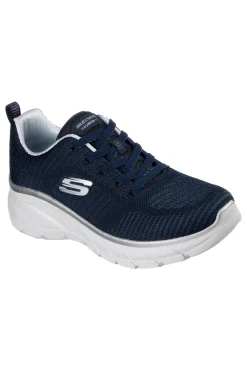 Marineblau stricken Turnschuhe mit Memory Foam Fashion Fit 2.0 Moonlight Glow-SKECHERS Clearance