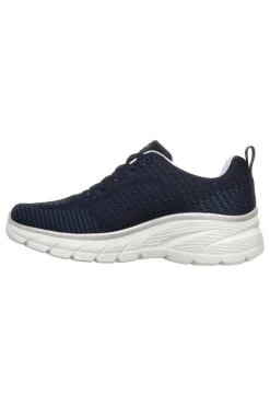 Marineblau stricken Turnschuhe mit Memory Foam Fashion Fit 2.0 Moonlight Glow-SKECHERS Clearance