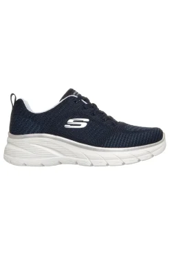Marineblau stricken Turnschuhe mit Memory Foam Fashion Fit 2.0 Moonlight Glow-SKECHERS Clearance