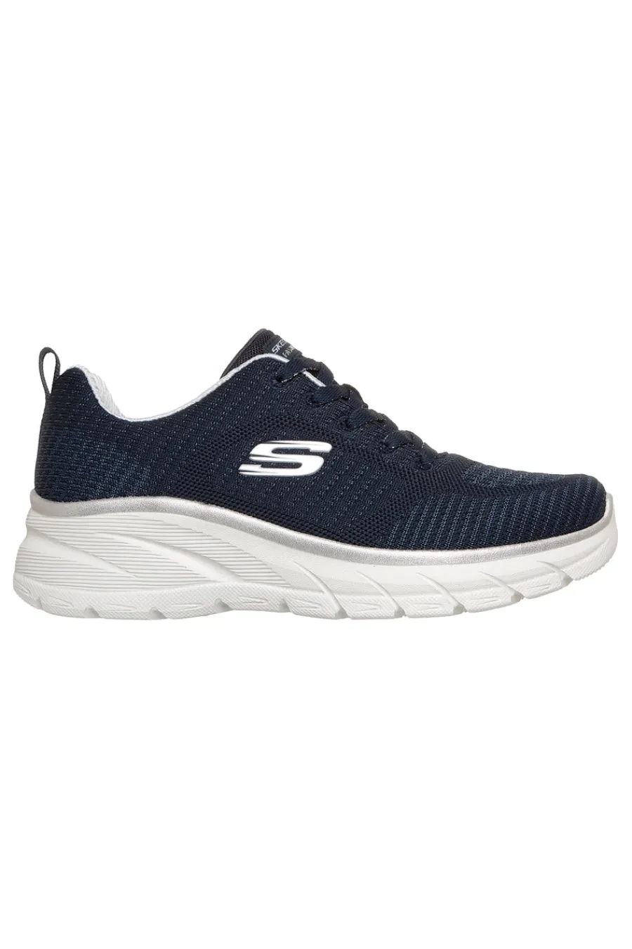 Marineblau stricken Turnschuhe mit Memory Foam Fashion Fit 2.0 Moonlight Glow-SKECHERS Clearance