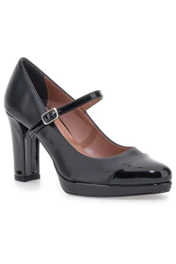 Mary Jane nere con punta tonda, cinturino e plateau 2567-PITTARELLO CLASS Online