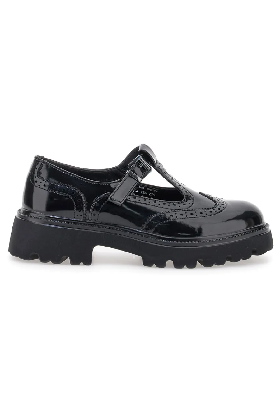 Mary Jane nere in vernice con fondo carrarmato Capsule BT251123006-PITTARELLO