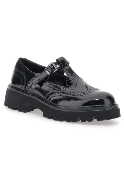 Mary Jane nere in vernice con fondo carrarmato Capsule BT251123006-PITTARELLO