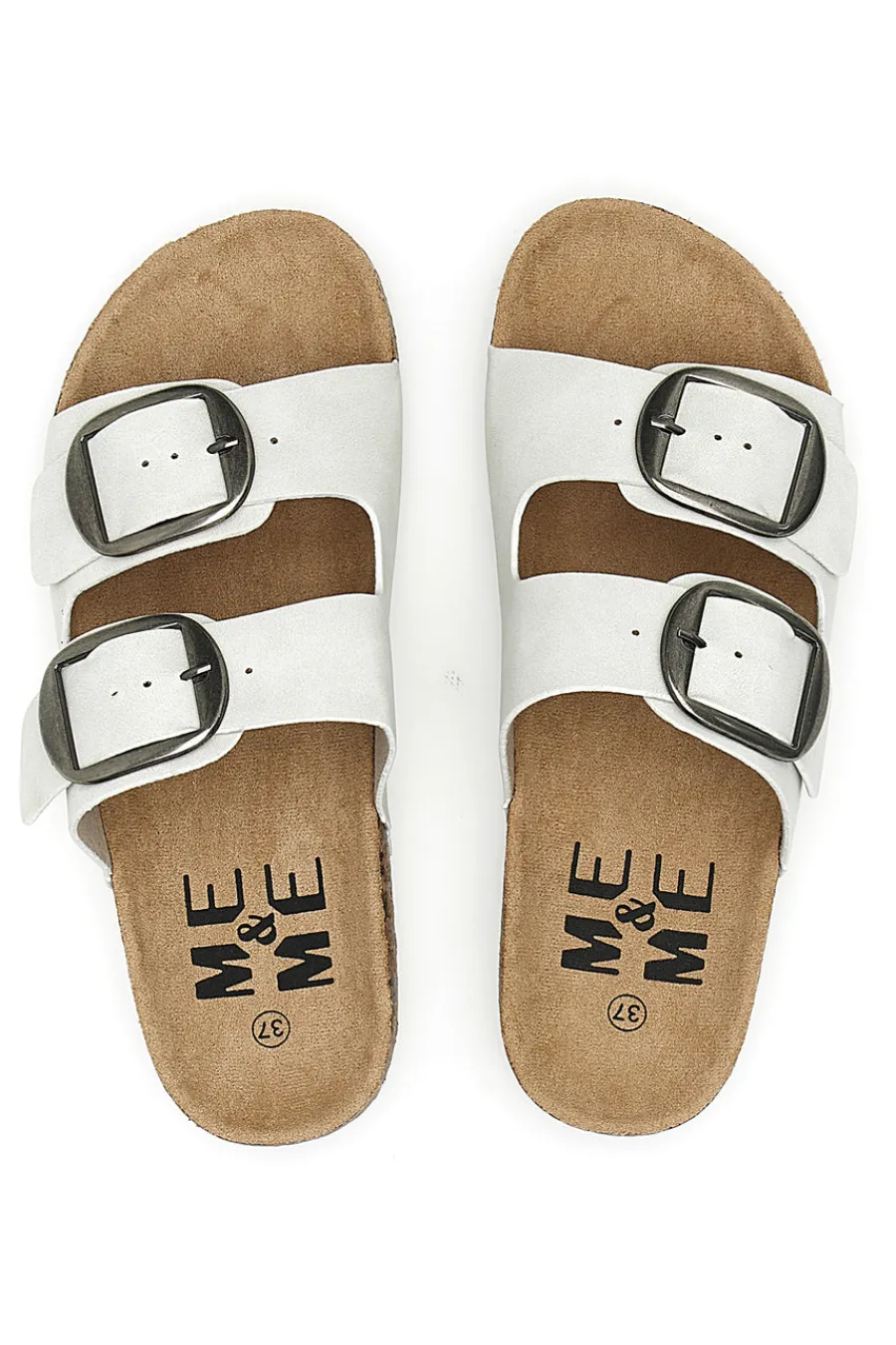 Me & Me 1043103 e Damen-Hausschuhe mit Doppelband und großer Schnalle-ME u0026 ME Clearance
