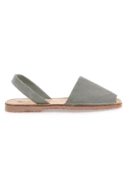 Minorchine verdi in pelle con fascia chiusa 35-MIO TEMPO Online