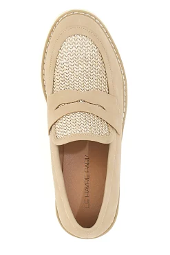 Mocassini beige con bocca di leone e Suola Bianca KMD25S15G-LE HAVRE PARIS Hot