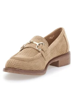 Mocassini beige con morsetto RQ2652-LE HAVRE PARIS Clearance