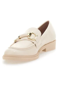 Mocassini Beige con Morsetto Oro 2401-TALEMI Discount