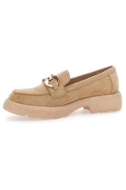 Mocassini Beige Con Morsetto 2300512-LE HAVRE PARIS New