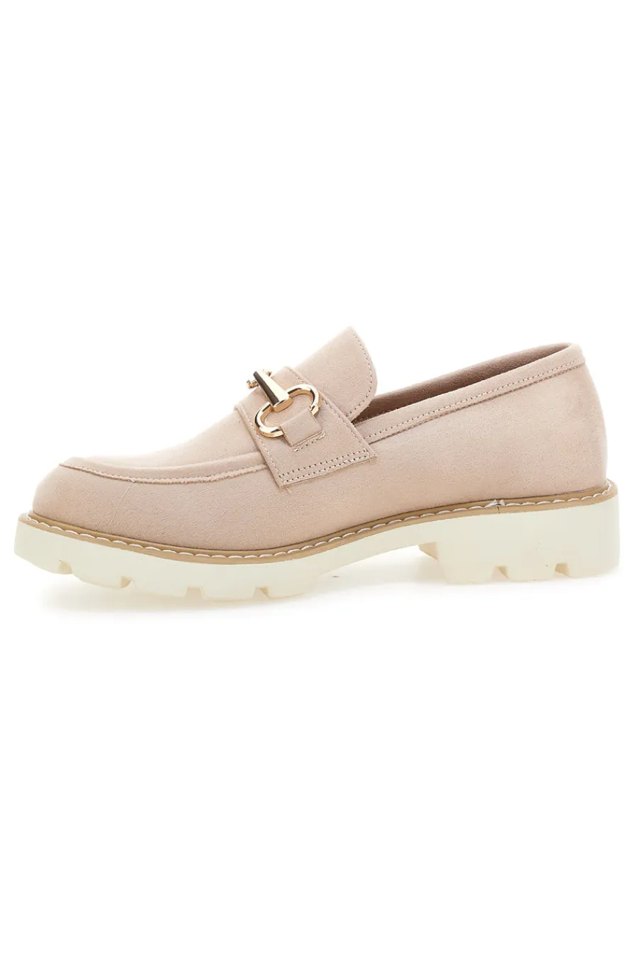 Mocassini con Suola a Contrasto Bianca BL602915-LE HAVRE PARIS Online