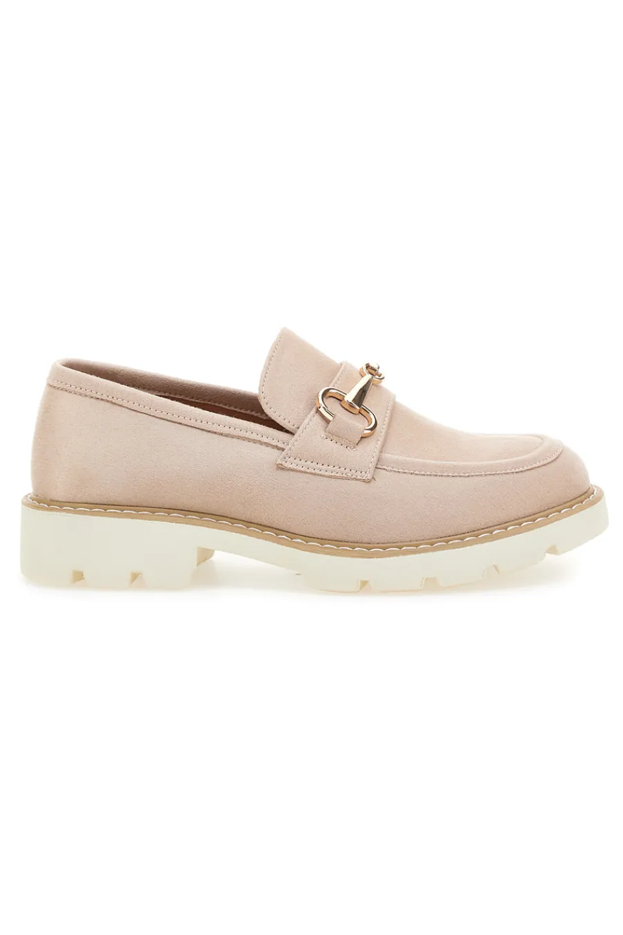 Mocassini con Suola a Contrasto Bianca BL602915-LE HAVRE PARIS Online