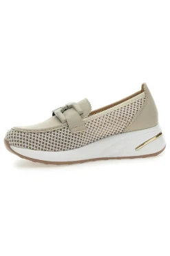 Mocassini Beige con Tomaia Traforata H82232LF14-MIO TEMPO Outlet