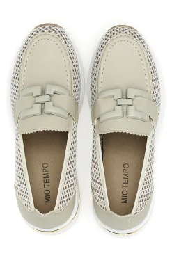 Mocassini Beige con Tomaia Traforata H82232LF14-MIO TEMPO Outlet