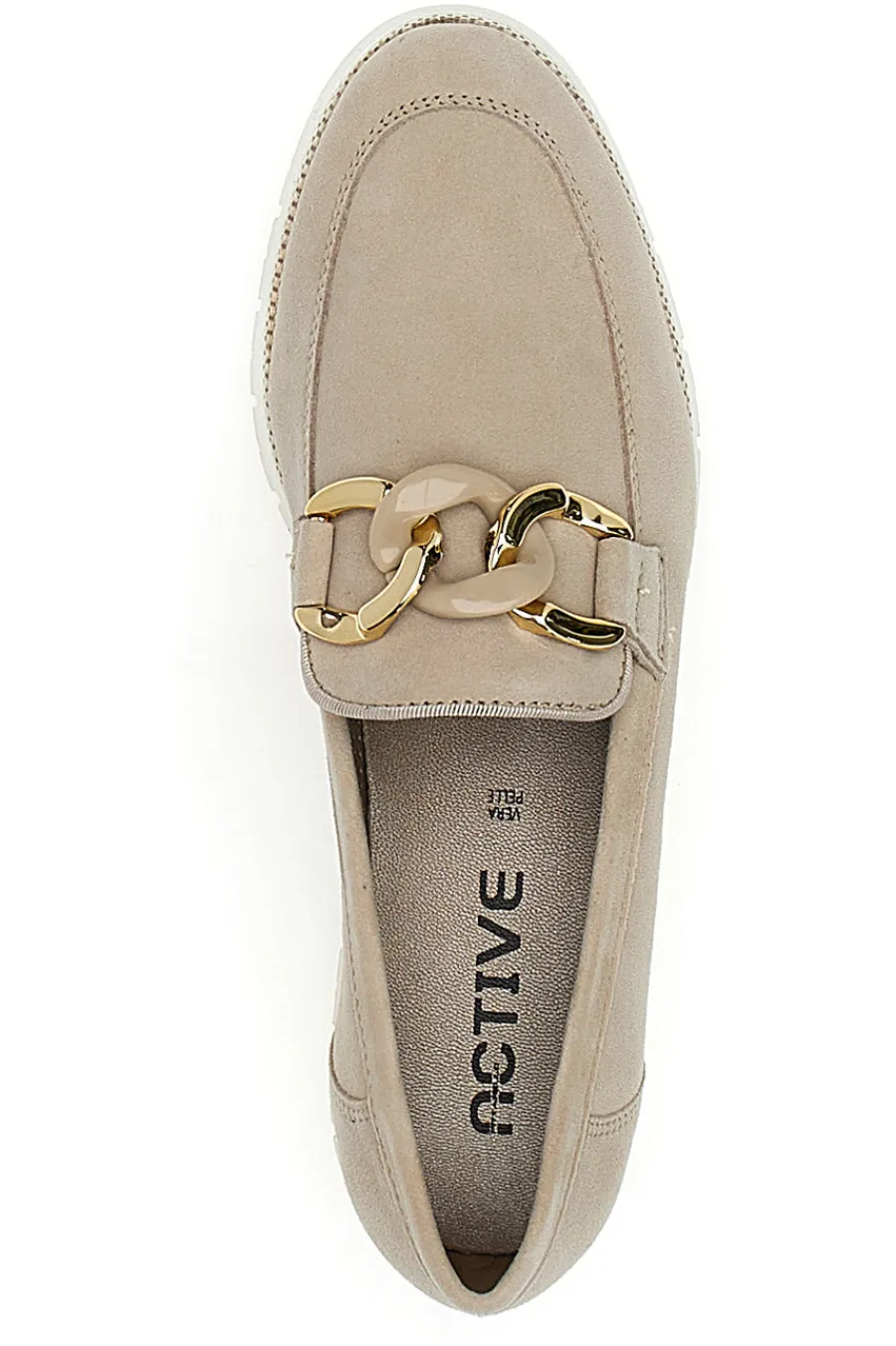 Mocassini Beige Vera Pelle 2301-PITTARELLO ACTIVE New