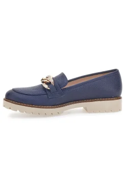 Mocassini Blu con Catenella 3640-PITTARELLO GLAM